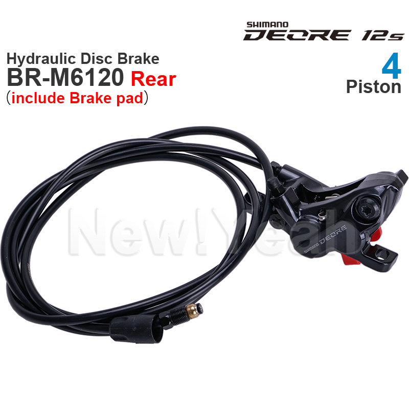 SHIMANO-freno de disco hidráulico DEORE M6100 M6120, 2 / 4 pistones, palanca de freno M6100 M6120, piezas de pinza de freno