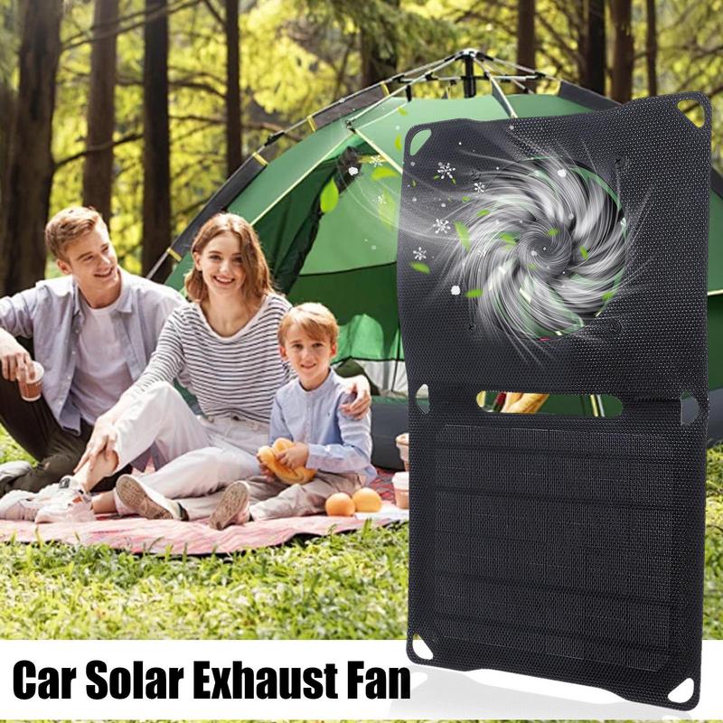 Zonne-energie autoraamventilator 30w auto-uitlaatventilator op zonne-energie werkende ventilator voor autoritten, ventilatieventilator voor onderweg verwijdert geuren voor
