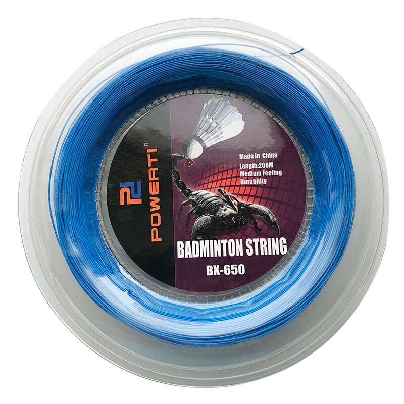 Corda per racchetta da Badminton da 2 pezzi 200M bobine da Badminton linea di allenamento per macchina da allenamento 0.72mm rete da Badminton: blue