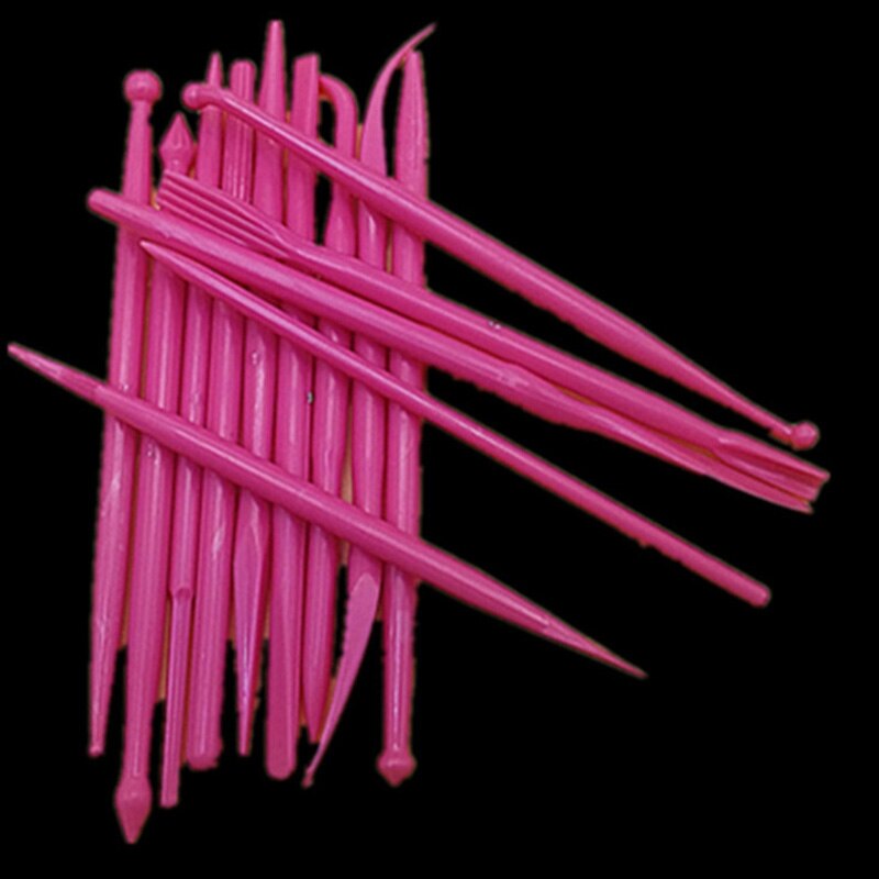 14pcs/set Plastic Clay Sculpting Set Cake Decorating Tools Set for Shaping Clay Playdough Tools Toys Polymer Modeling Clay Tools