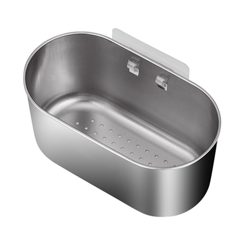 Multifunctionele Rvs Spoelbak Afvoer Zeef Mand Gootsteen Mand Voor Keuken Badkamer Ondersteuning Hoek Mand Q81C: S-1