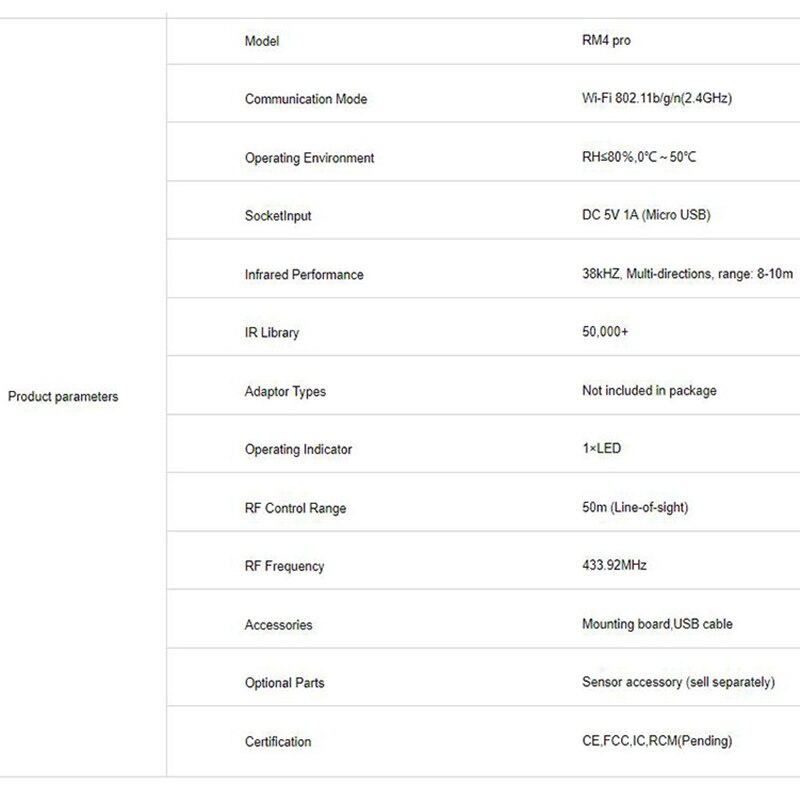 RM4 Pro Smart Home Automation WiFi IR RF Universal ligent Remote Controller Work with Alexa Google Home