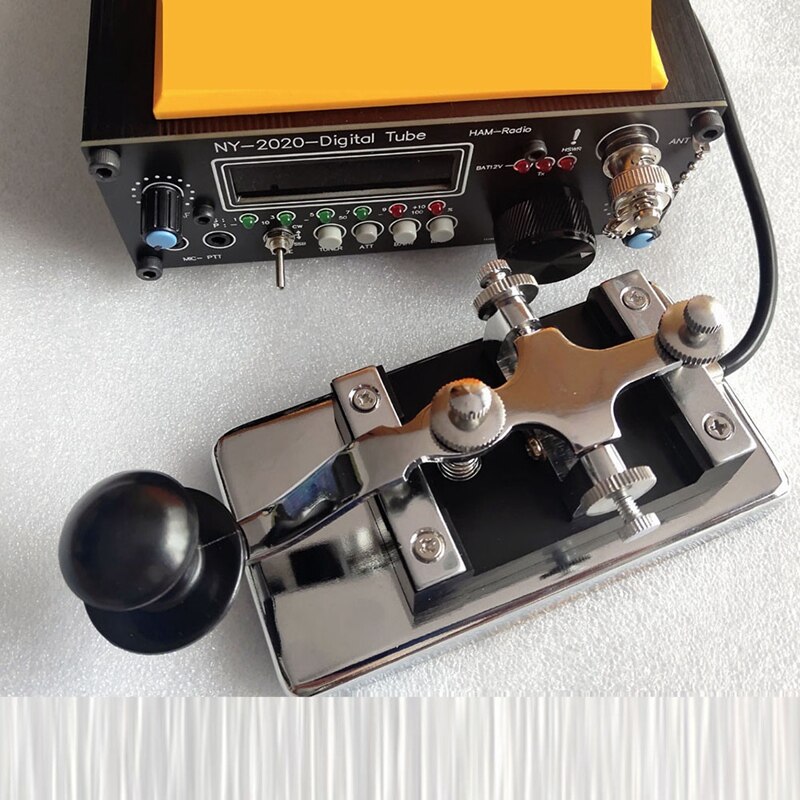 K4 Manual Telegraph Key Morse Key CW Key Fit For Shortwave Radio Morse Code Practices CW Communications