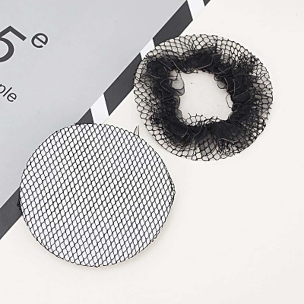 1pc Neue Mädchen Frauen Brötchen Abdeckung Snood Haarnetz Ballett tanzen skaten Häkeln Einfache Schwarz Haar Styling Zubehör Heiße