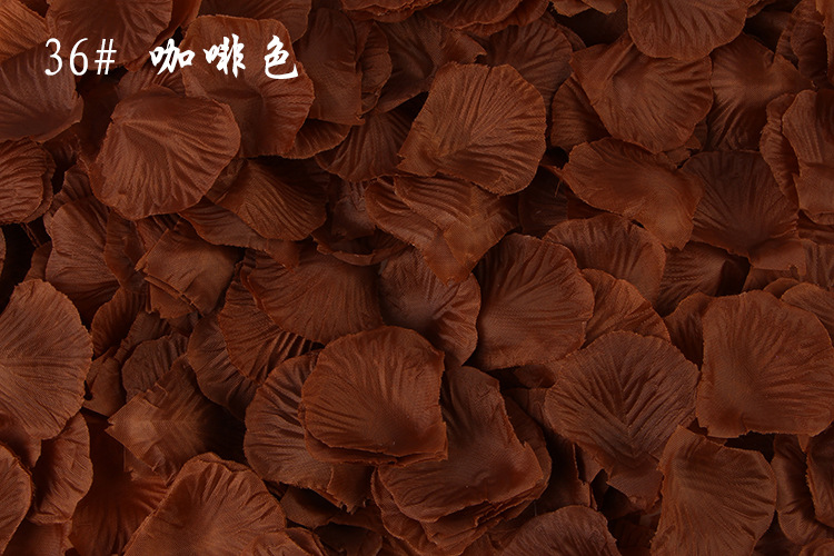 100PCS 5*5CM Silk Rose Petals for Wedding Decoration Romantic Artificial Rose Flower Wedding Accessories Petalos De Rosa: N36