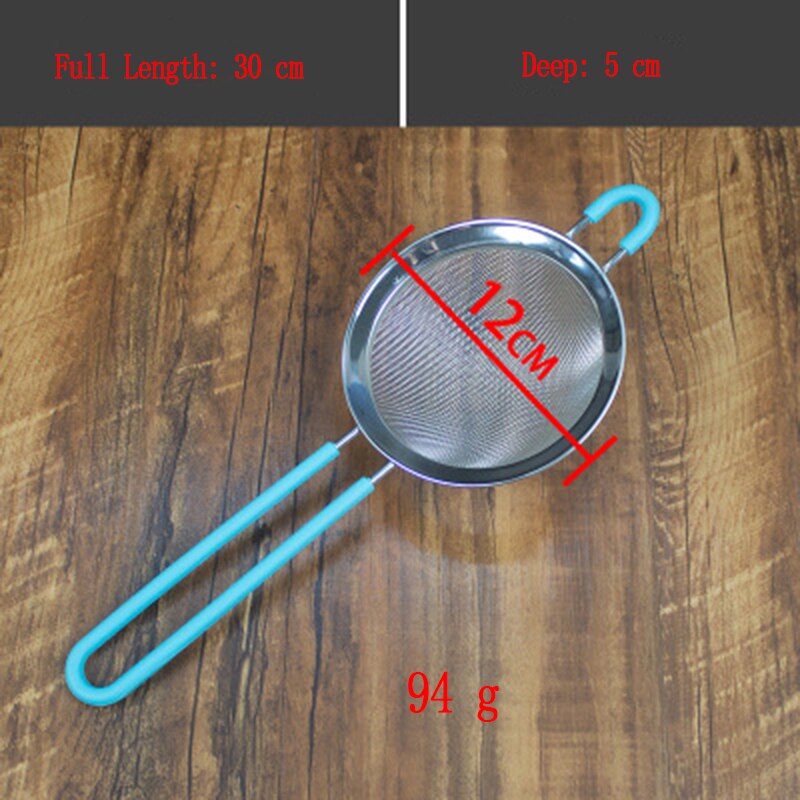 Optional Stainless Steel Fine Mesh Wire Sieve Tea Strainer Mesh Oil strainer Flour Colander Sieve Food Filter: 12cm silica gel
