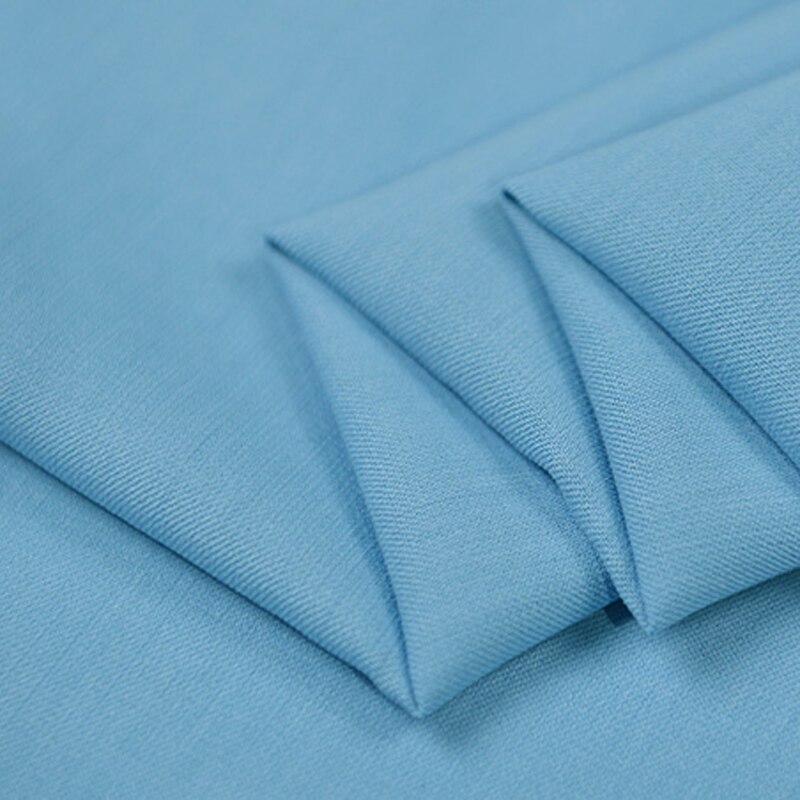 Tela de seda Natural/algodón, azul cielo, , 100cm x 135cm