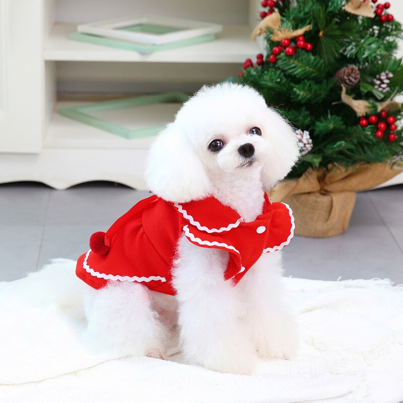Christmas pet dress red