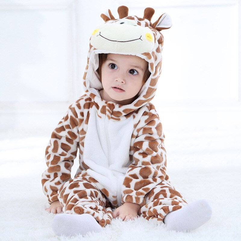 Tuonxye Baby Wasbeer Kigurumi Animal Cartoon Cosplay Kostuum Baby Kind Bodysuit Onepiece Onesie Flanel Comfortabele Kigurumi