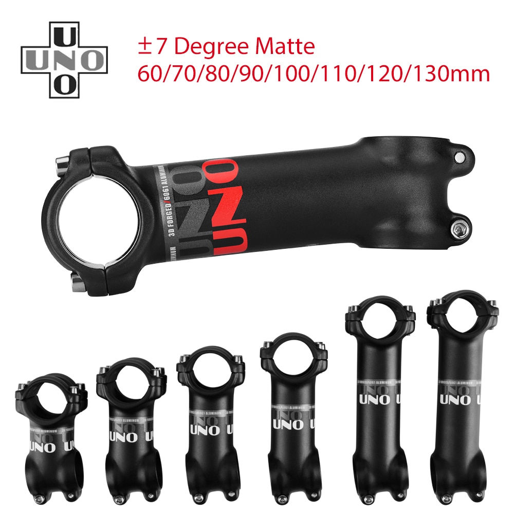 7Degree UNO Bicycle Stem Mountain Road Bike Stem Ultralight Stem 31.8mm Handlebar Stem 60 70 80 90 100 110 120 130mm Bike Stem