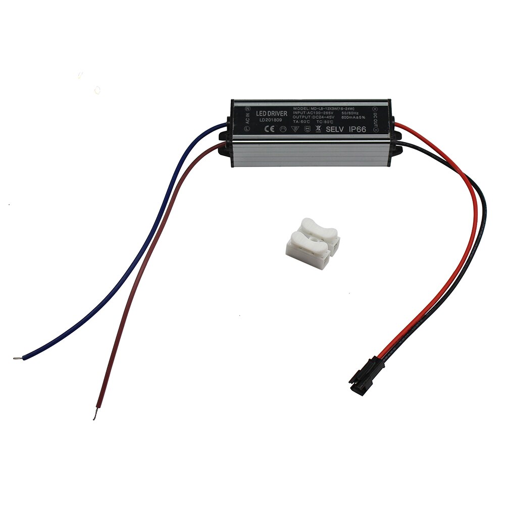 Aluminium IP66 3W 4W 7W 8W 12W 18W 24W Led Driver 300mA Ac 100-265V Waterdichte Voeding Verlichting Transformator Drivers Ballast: (8-12)x3W