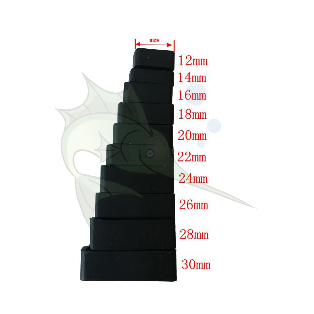 6 st/lot svart klockarmband ögla reservdelar silikon klockband hållögla båge gummihållare hållare vattentät 22 24 26