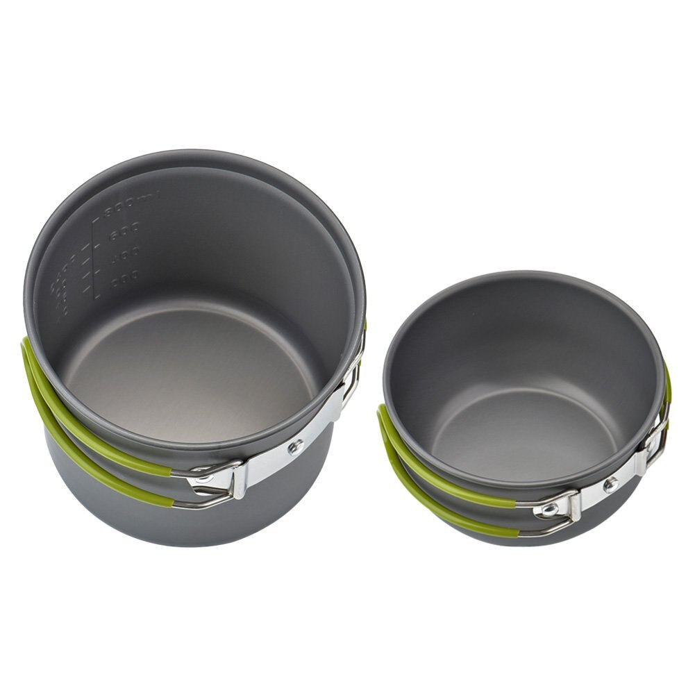 Ultralight Camping Kookgerei Keukengerei Outdoor Servies Set Wandelen Picknick Backpacken Draagbare Vouwen Pan 1-2persons