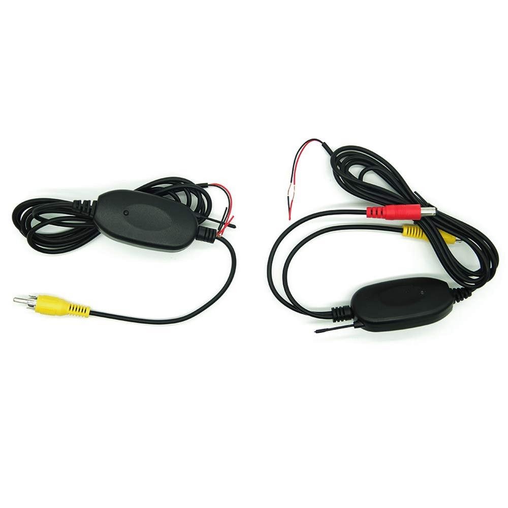 Reverse Parking Backup Cam Monitor 2.4G Wireless RCA Video Transmitter Receiver Adapter Kit Rear View Camera Parking Sensor: Default Title
