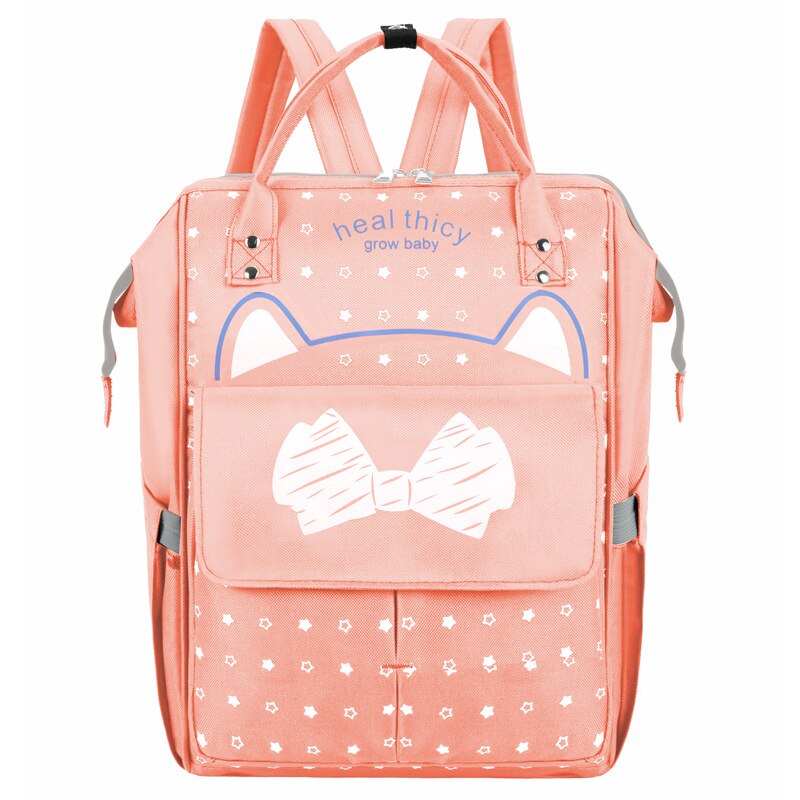 2020 novo estilo mommy saco moda multi-funcional massa múmia mochila cross border em nome de mãe simples saco: Flesh Color