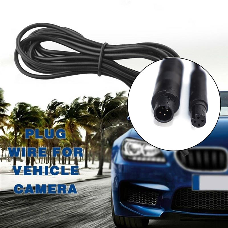 2M Auto Dash Achteruitrijcamera Verlengkabel Voertuig Backup Reverse Cam 4-Pin Extension Wire Cord Truck Camper trailer Bus Van Auto