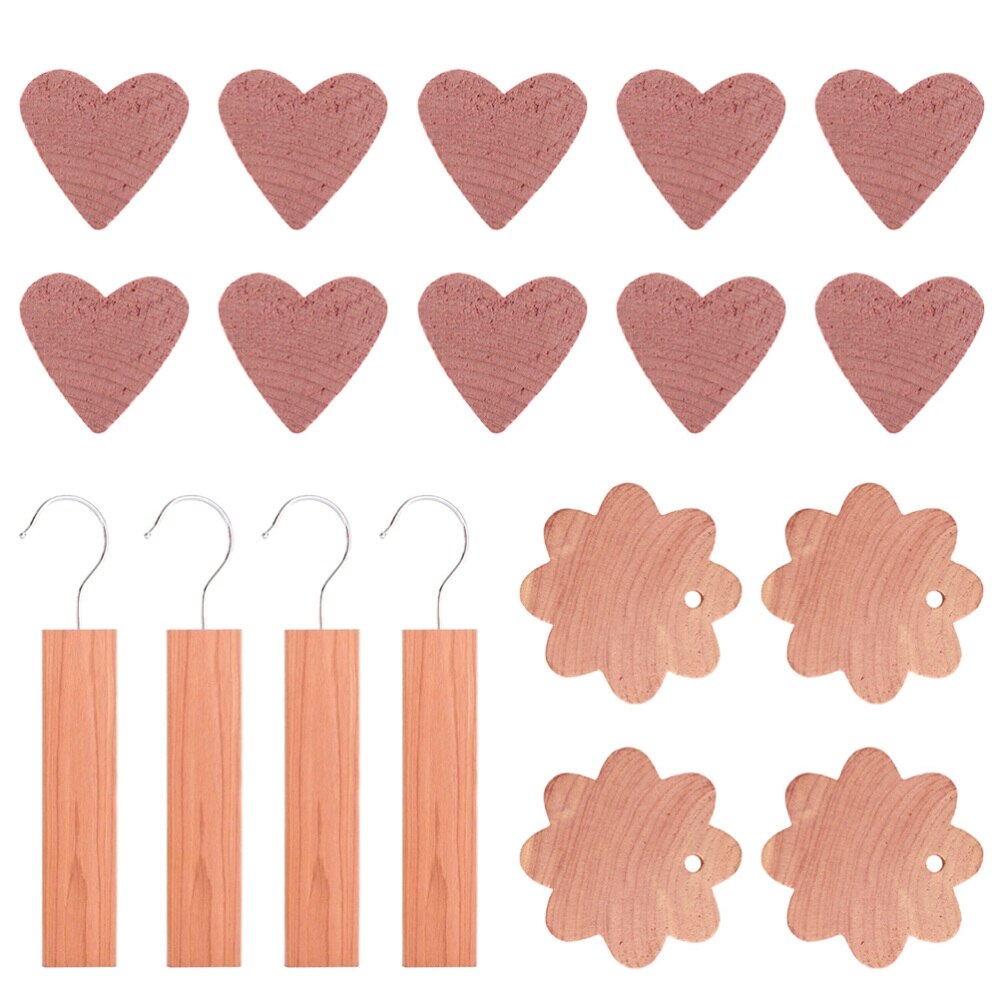 Simple Cedar Wood Blocks Mothproof Hanging Wood Blocks for Clothes Storage