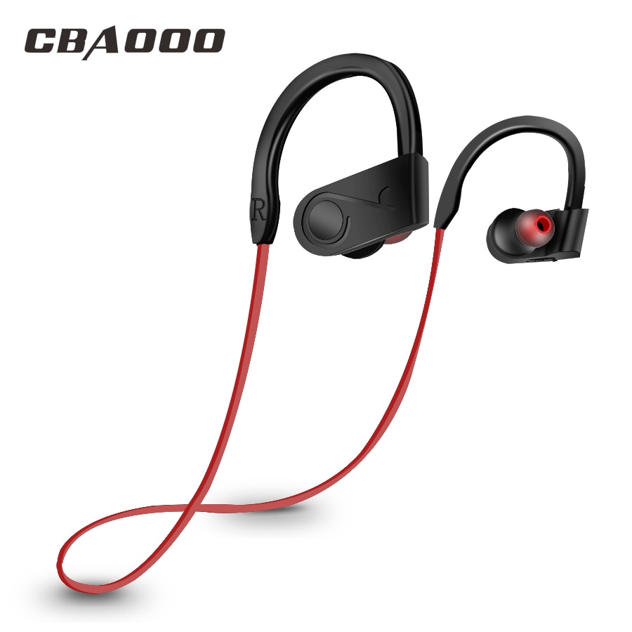 CBAOOO Wireless Bluetooth Earphone headphones Ear-hook waterproof headsets Blutooth Sports earphones with mic Earbuds for phone