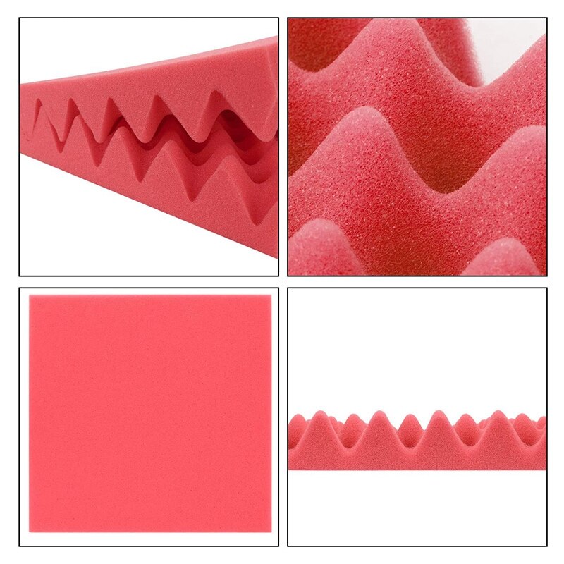 Akoestische Foam Board Eierdoos Schuim Geluidsisolatie Pad Studio Schuim Geluidsabsorptie Absorptie Panel Tegel Wedge Polyurethaanschuim
