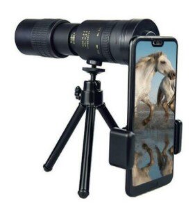 10-300*40 Monocular Telescope Zoom High Magnification Foldable BAK4 Retractable Rainproof Optics Handheld Portable for Huntin: Telescope Acc 2