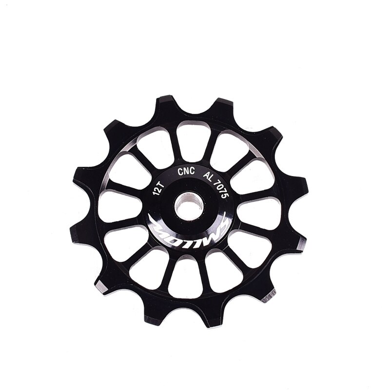 Cykelcykel bagskifter keramisk styreskive 12t positive og negative tandstyreskive cykel keramik med styreskive: 12t sorte