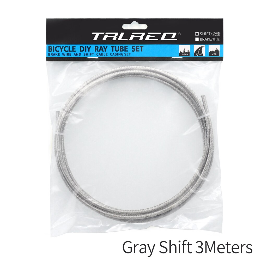 3m 5mm Replacement Part Wire Tube Universal Steel Road Bicycle Bike Brake Shift Cable Housing Weaving Line Cycling Equipment: Titanium Shift