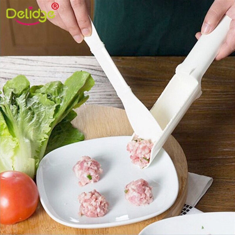 Delidge 1 st Gehaktballen Maken Mold Prawn Vis Ballen Maker Gehaktbrood Verwerking Scoop Rundvlees Varkensvlees Gehaktbal DIY Keuken Koken Gereedschap