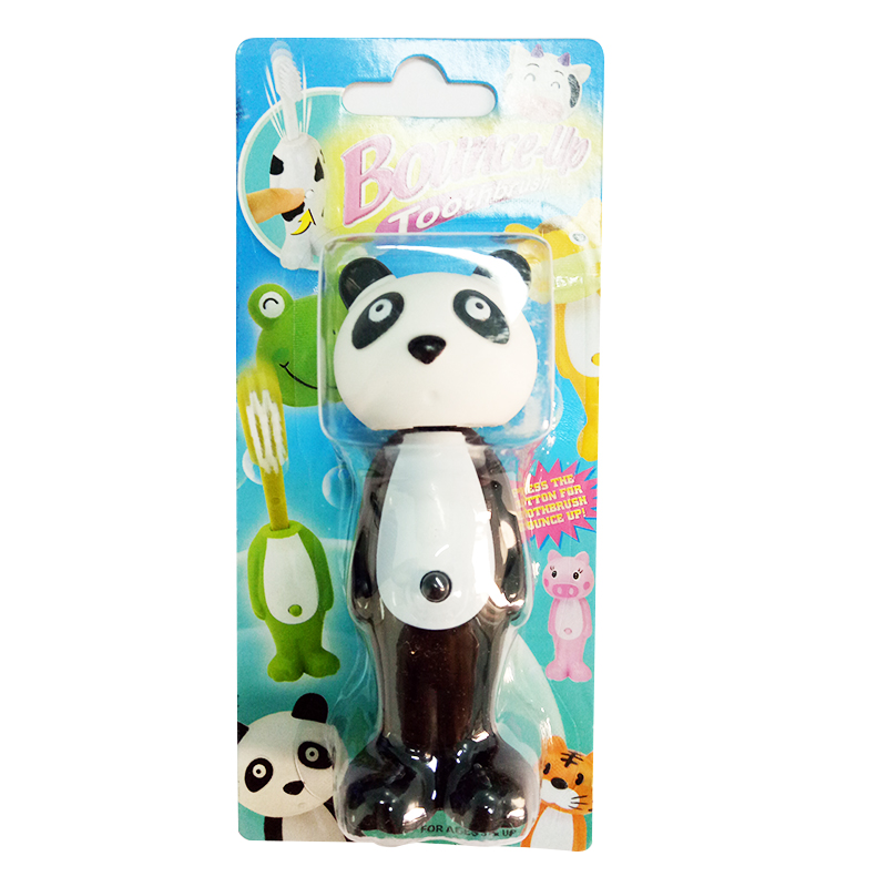 Spazzolini da denti retrattili per bambini spazzolini da denti a setole morbide a forma di animale per bambini spazzolino da denti per igiene orale dentale: 1pezzi panda