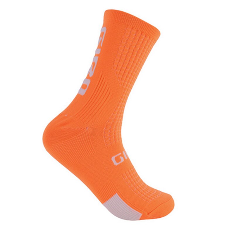 Gir cycling socks compression socks men and women soccer socks Sports basketball socks 14 Color: Orange