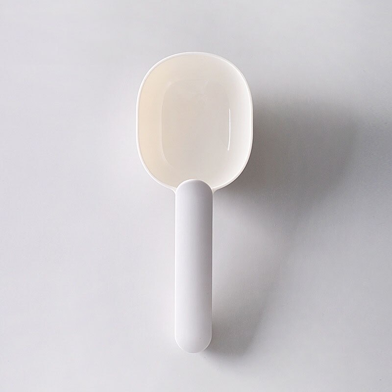 Cucharas de medir de cocina, multifunción, harina, cucharada de arroz con Clip, pastel, azúcar, tazas medidoras de harina, utensilios de cocina para hornear: white