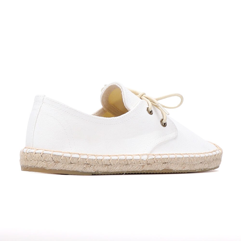 Alpargatas de cáñamo con plataforma plana para Mujer, zapatos de goma de encaje, informales, oferta especial limitada,