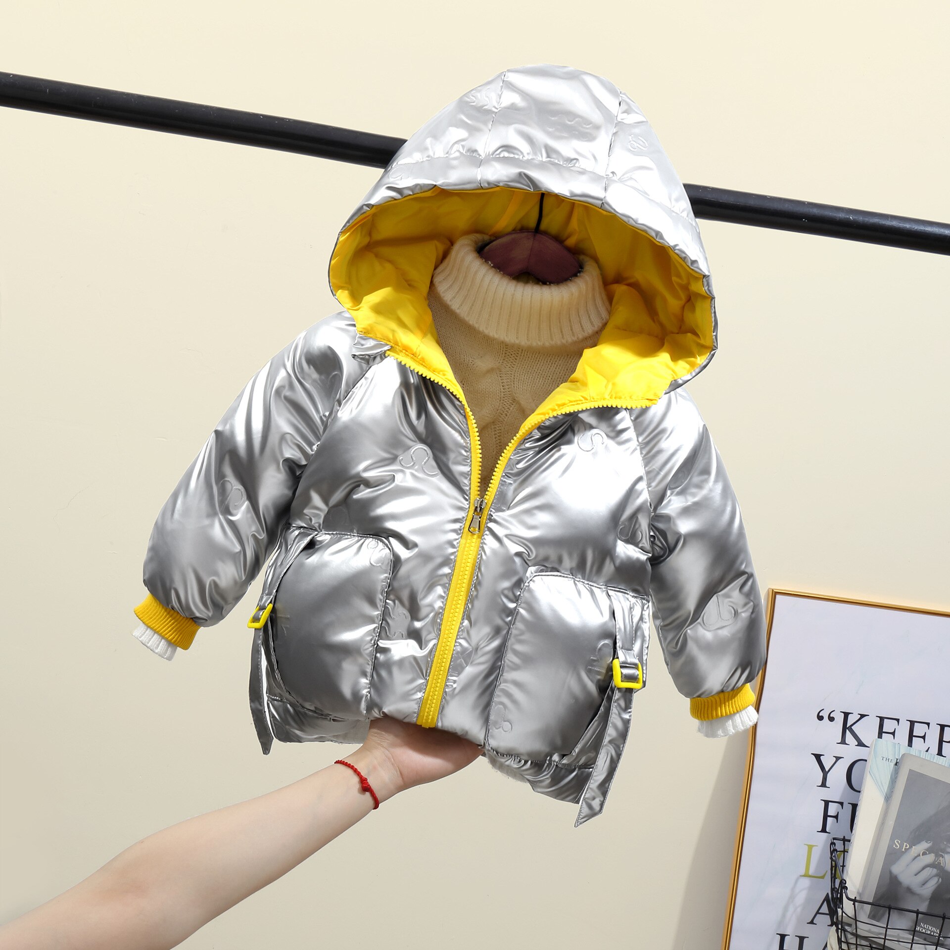 Manteau d'hiver à capuche pour enfants garçons et – Grandado