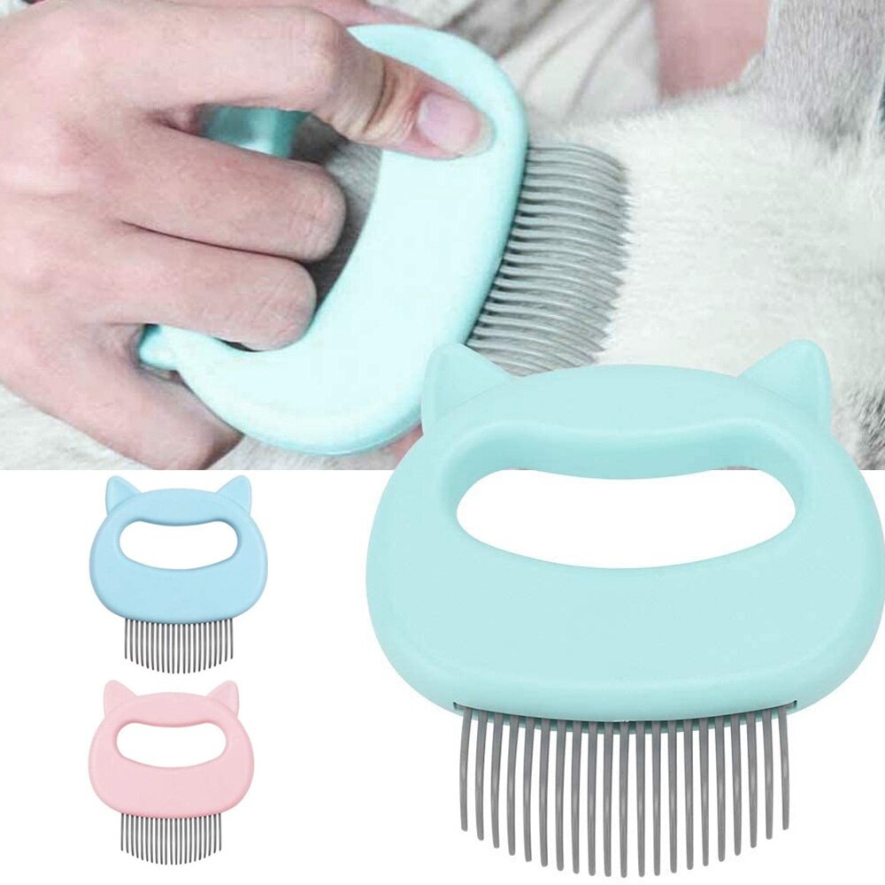 Kattekatte hundemassage skal kam grooming abs hårfjerning kaste ren børste værktøj holdbar og slidstærk