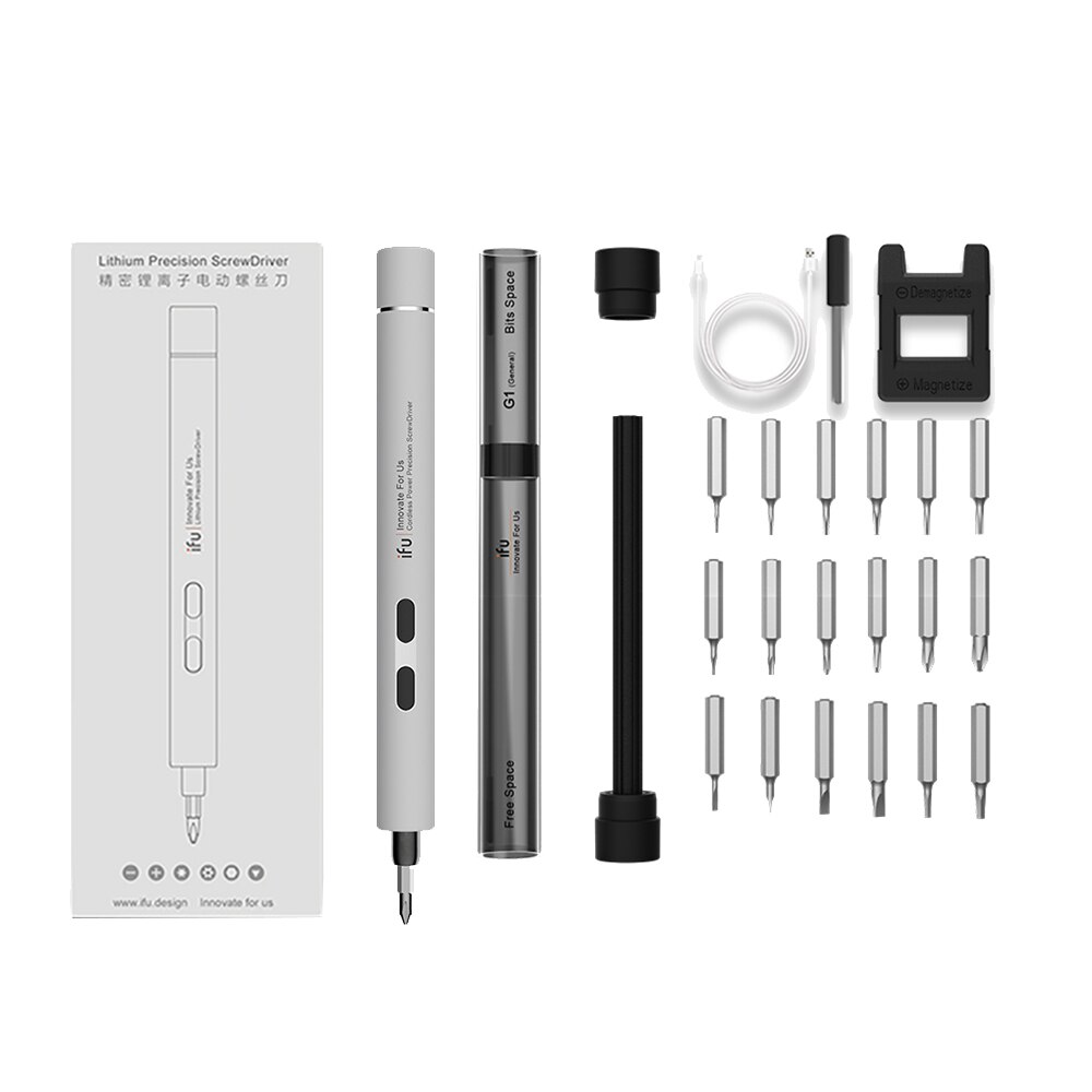 Electric Power Screwdriver Portable Rechargeable Lithium Screw Driver USB Charging For PC Cellphone Small Devices Repair Tools