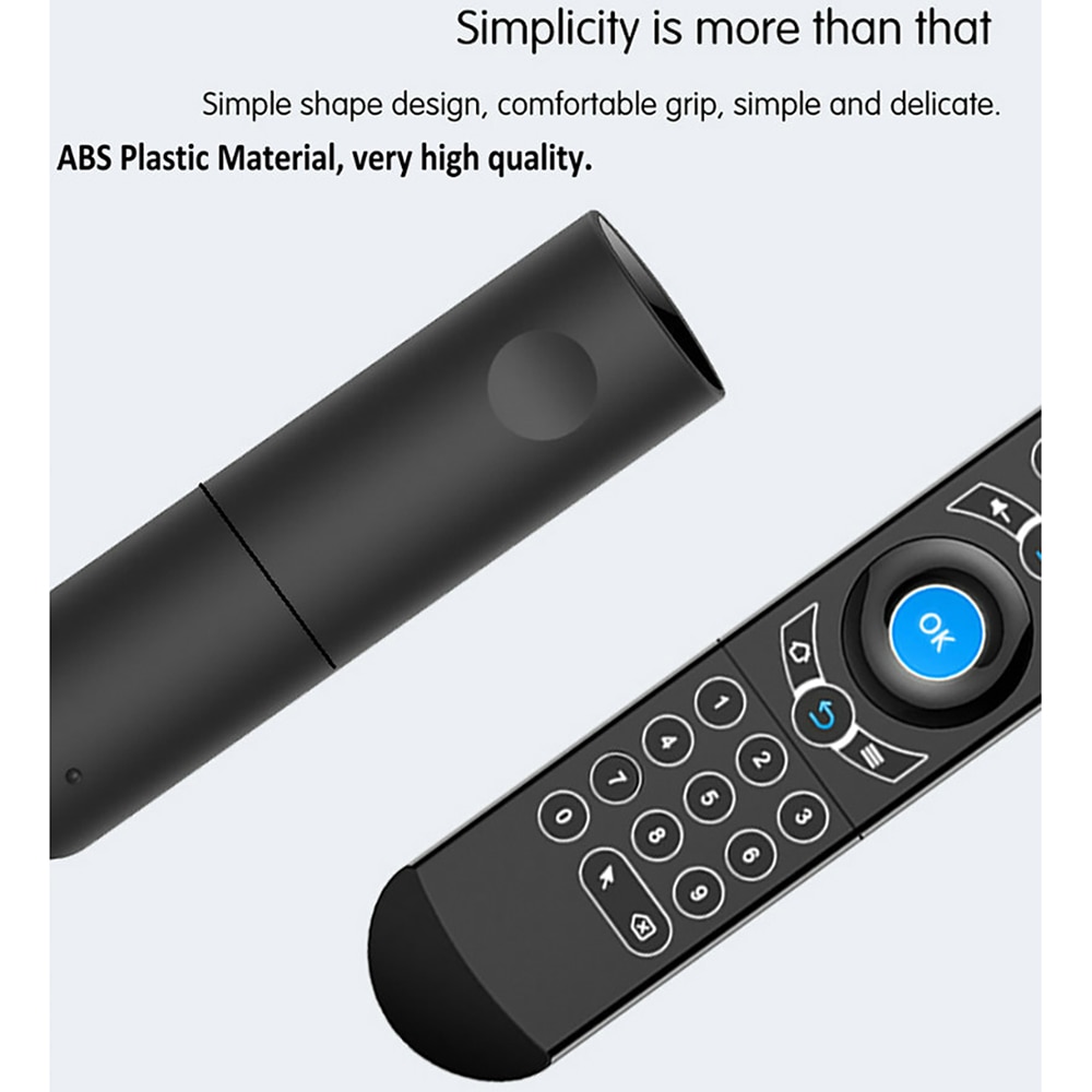 G21 pro 2.4g slimme spraakgestuurde afstandsbediening met achtergrondverlichting, gyro, ir-leerfunctie, draadloze luchtmuis voor  x96 mini  h96 max android tv-box vs  g20