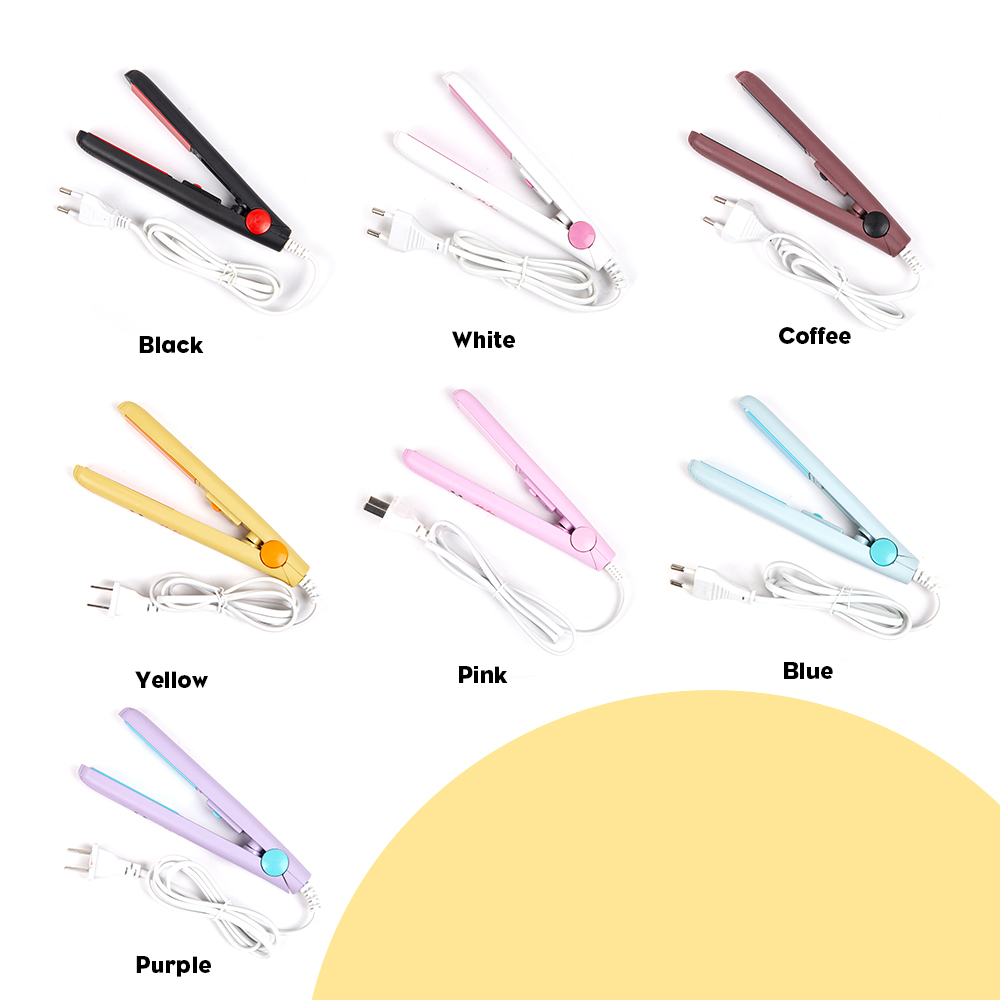 Mini Haarglätter Für Mädchen Haar Eisen Richt Bügeleisen Haar Curler Tragbare Keramik Flache Eisen Haarglätter Für Haar