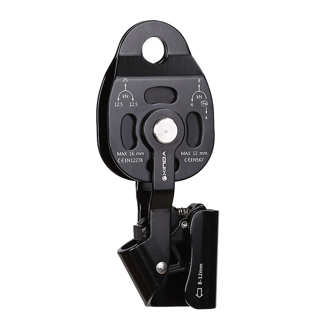 Aluminum Black Climbing Surgeons Arborist Mechanical Pulley Lifting Device