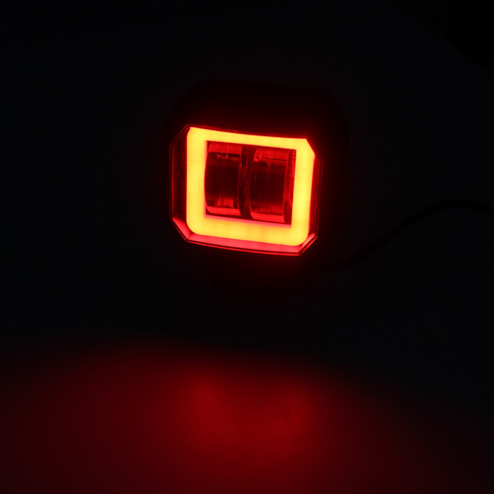20w 3 tommer led spot arbejdslampe kørsel bælg off road motorcykel atv led lys arbejder 12v 24v med rød halo ring