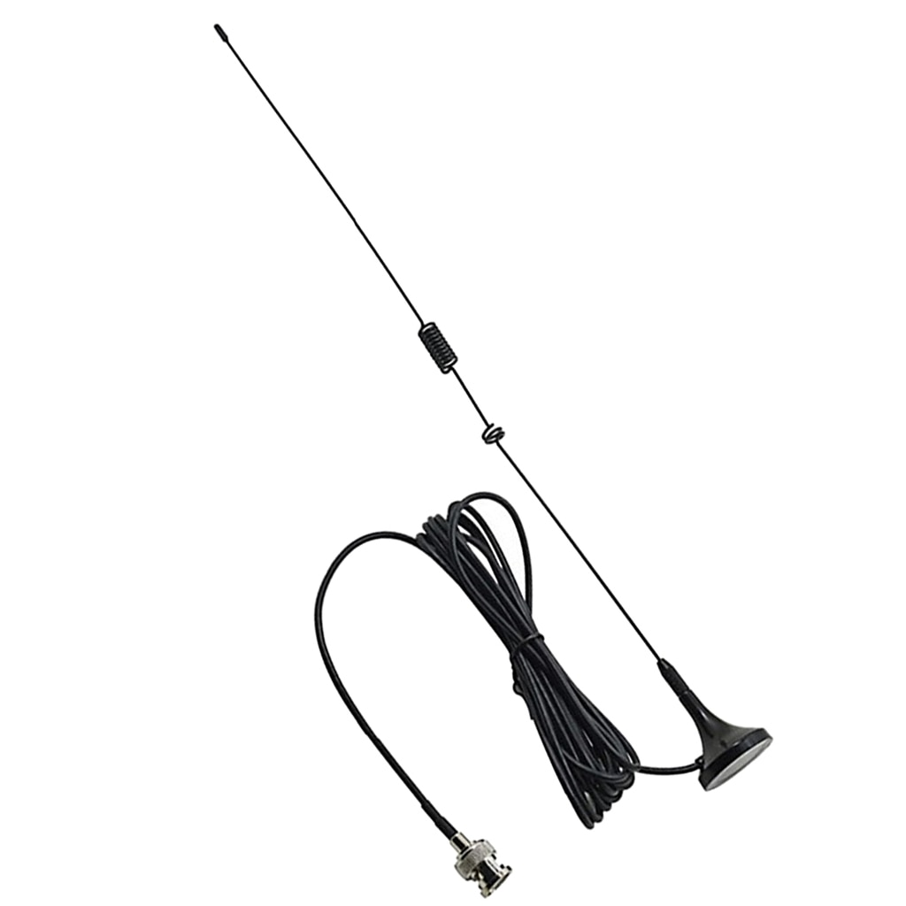 144 mhz /430 mhz dual-band bnc han vhf/uhf magnetantenne til yaesu kenwood