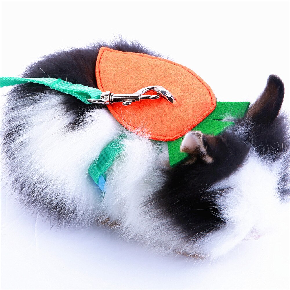 Blauw - Verstelbare Tuigje met Trixie belletje voor je kleine hamster - muis
