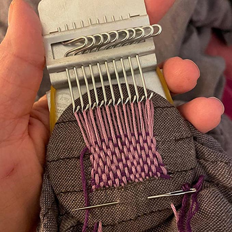 Machine à repriser Portable pour la réparation des tissus, outil de tricotage multifonction pour réparer les vêtements et les chaussettes de Jeans