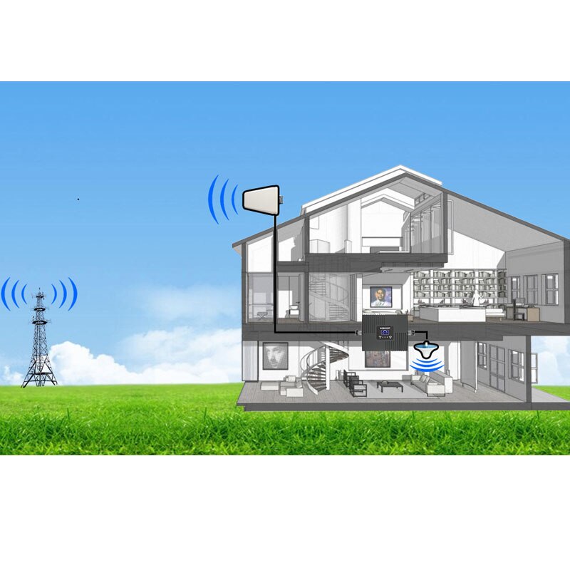 LCD Display Cellular phone Amplifier Booster Signal GSM 900Mhz 2G Mobile Phones Signal Booster 65dB Gain Phone Repeater