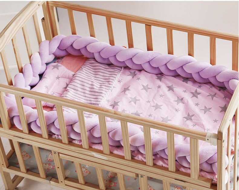 3M Lengte Jongens Meisjes Babybedje Bumper Crib Protector Lange Geknoopt Gevlochten Kussen Pasgeboren Room Decor: 1