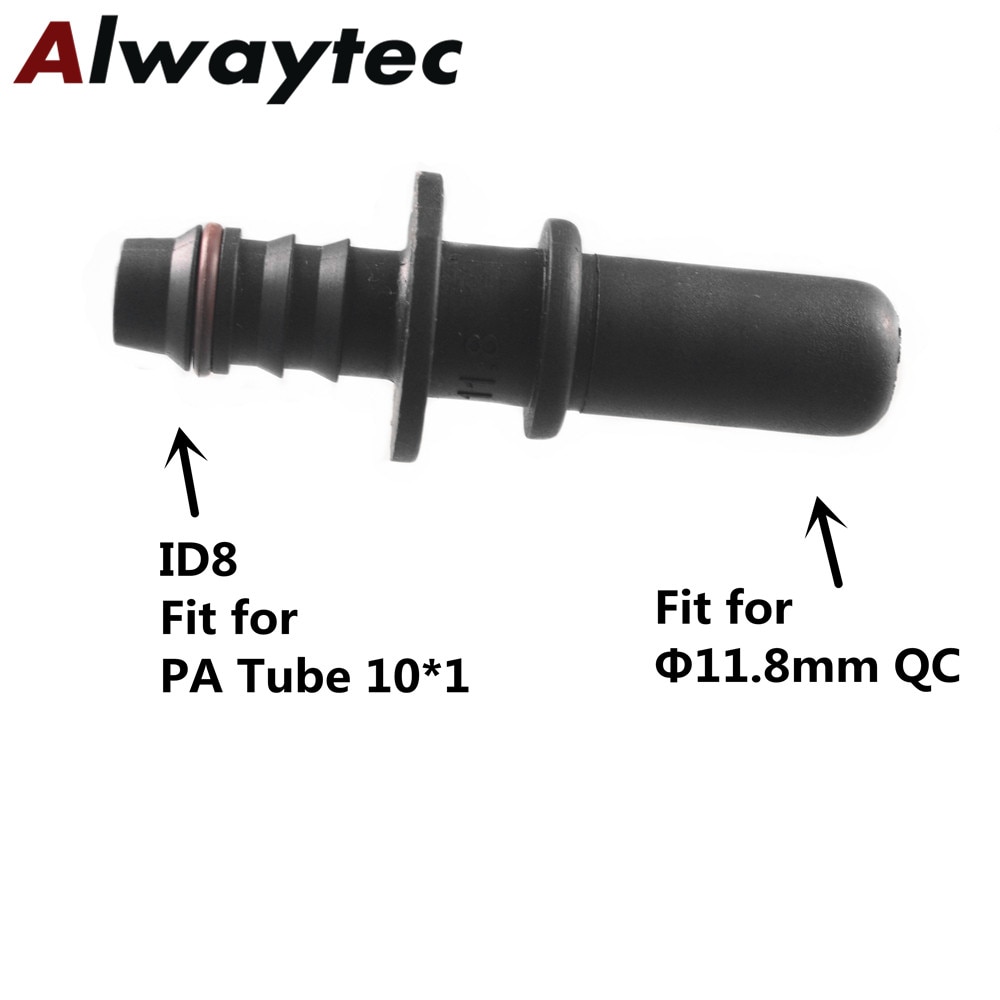 Large Hose Connector,11.8mm ID8 Fuel Line Fitting Connector,SAE12 Elbow Plastic Connector