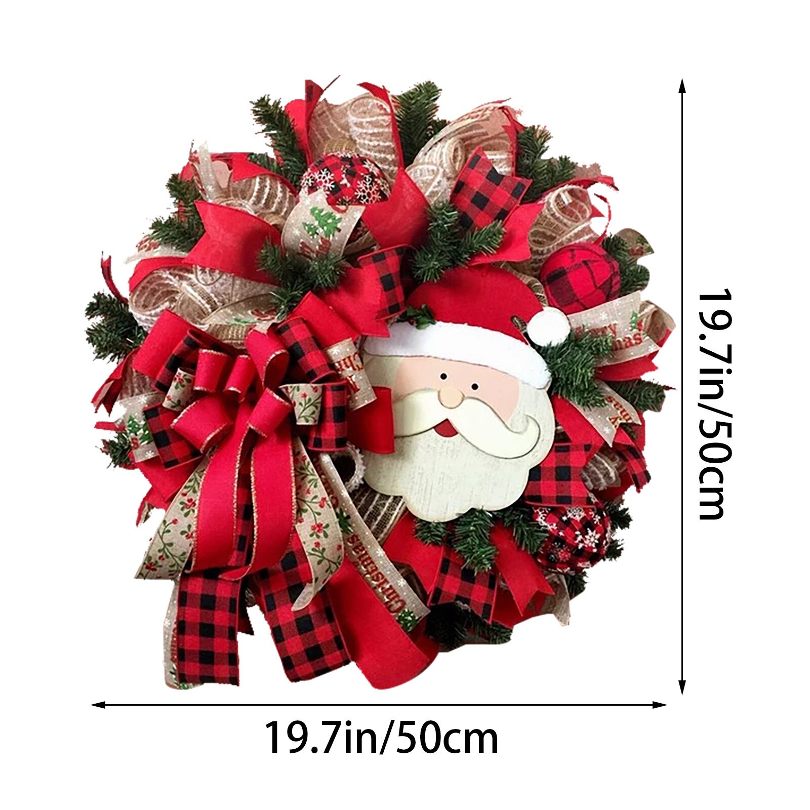 Suszone kwiaty dekoracyjne nowe ozdoby choinkowe drewniane świecące ełk zawieszka na choinkę ornament сухоцветы: D 50cm