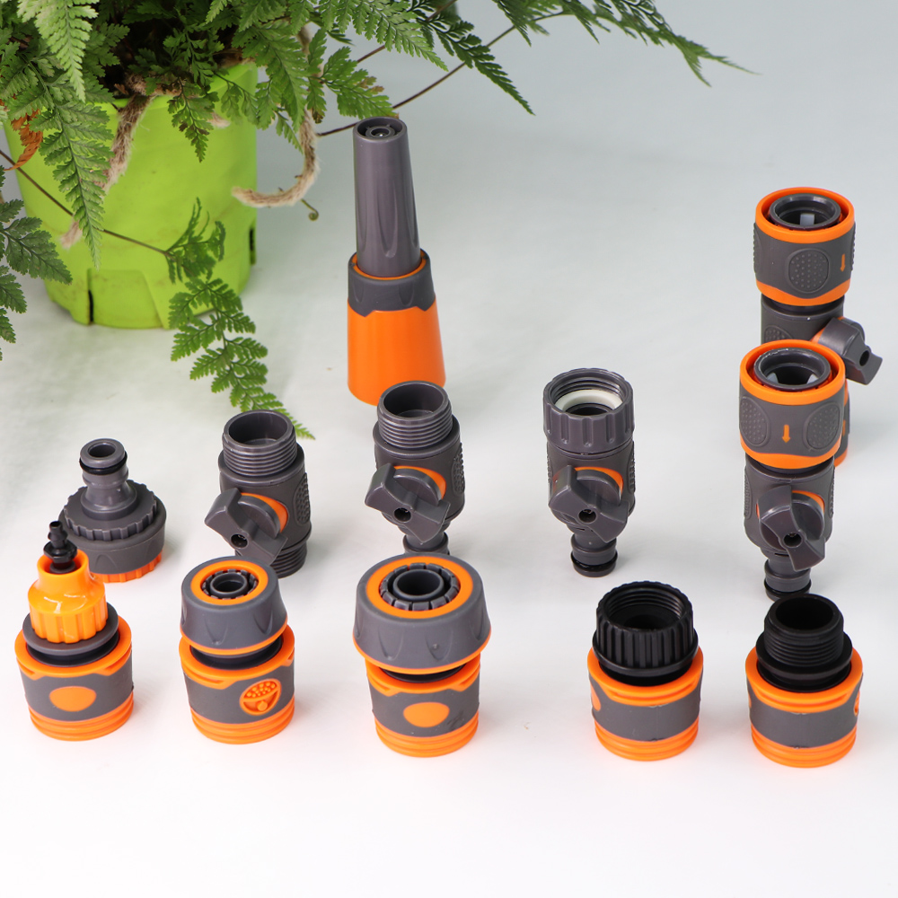 1/2 3/4 '' Gartenschlauch Schnellkupplungen Gummi-Kunststoff-Kupplungsrohr Wasseradapter Reparaturgelenk Bewässerung Autowascharmaturen