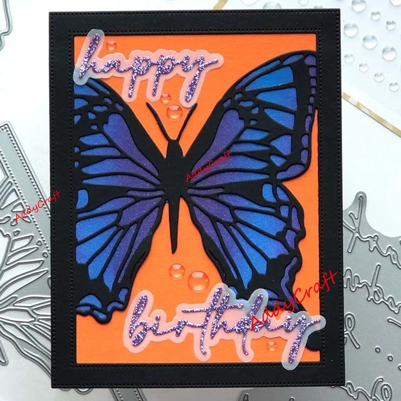 Troqueles de corte de Metal, plantilla de colección de recortes con marco de mariposa, troquel de corte artesanal para manualidades de tarjetas DIY hecho a mano