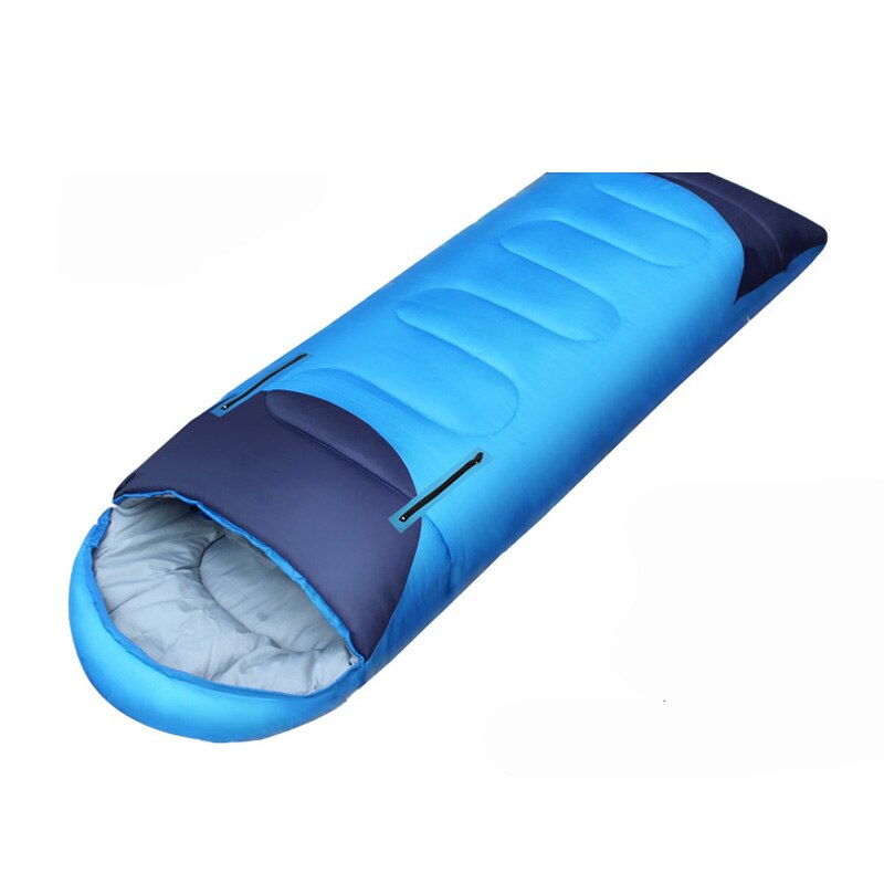 Las manos de 1,60 kg pueden alcanzar el saco de dormir cálido de algodón para acampar al aire libre para adultos adecuado para la forma humana se puede empalmar bolsa de ocio