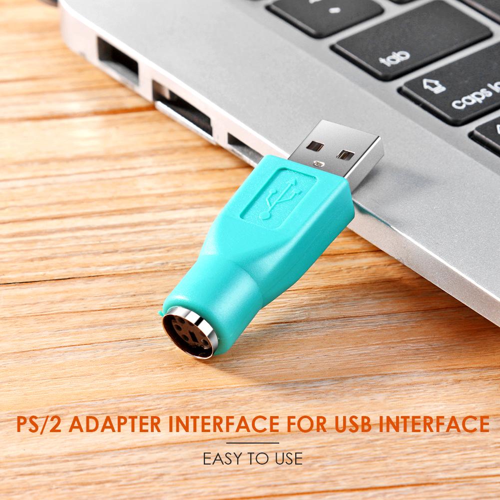 PS/2 Adaptateur 1/2pcs USB 2.0 Mâle à Femelle Adaptateur Convertisseur pour PS2 PS/2 Ordinateur Portable PC Clavier Souris Connecteur USB vers