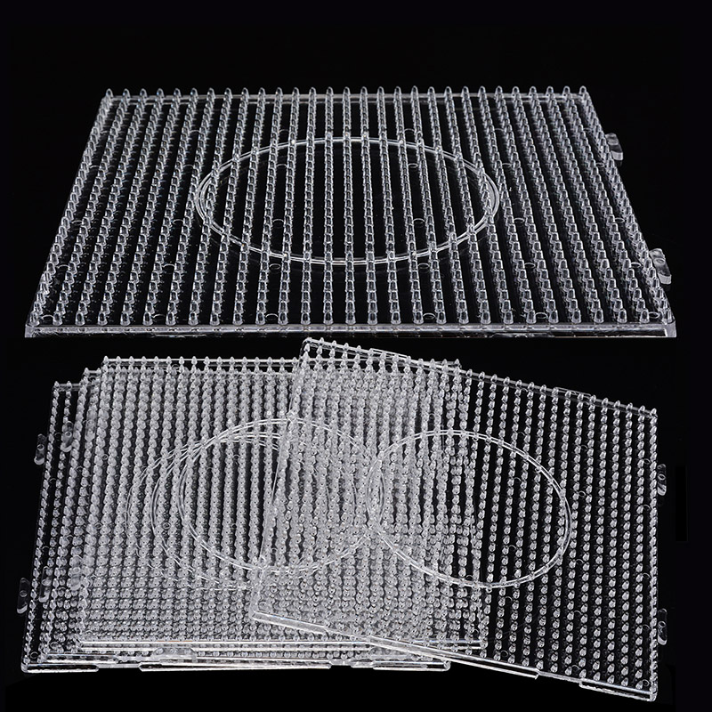 Fusibili Perline Tavole 5mm Grandi Puntali in plastica trasparente per bambini Perline artigianali Pixel Puzzle Pegboards Creativo Fatto a mano Giocattolo artigianale Regalo